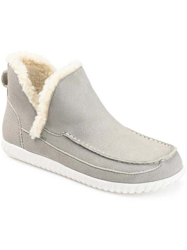 Classic Sneakers CAPREECE Womens Vegan Leather Faux Leather Loafer Slippers
