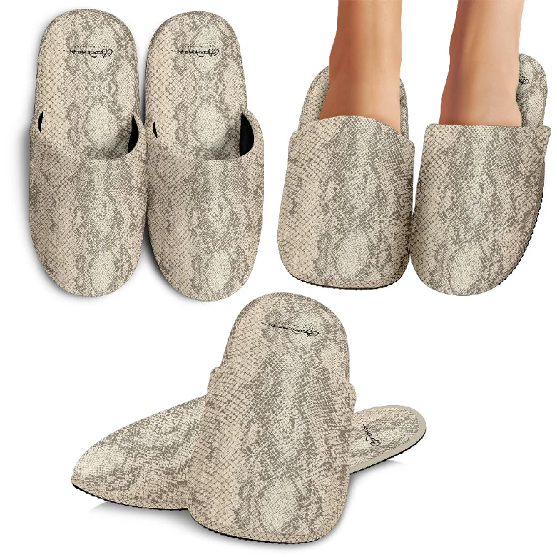 Flexible Fit Shoes Snake Print Slipper