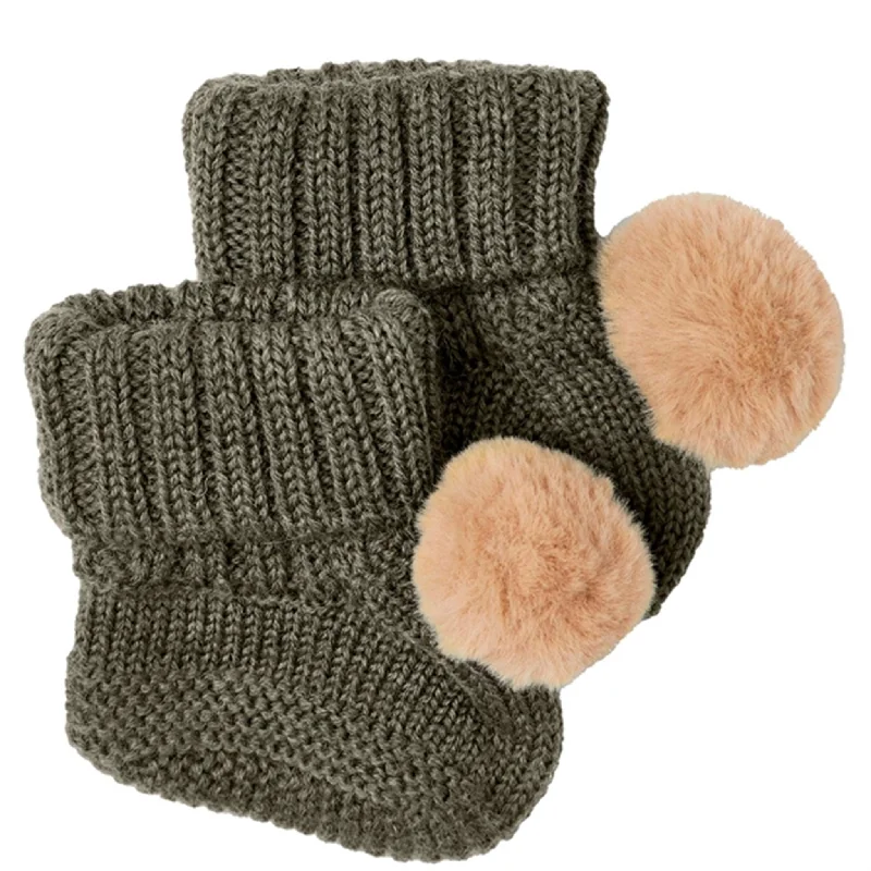 Comfy Shoes Name it Wrilla Wool Knit Slippers Tarmac
