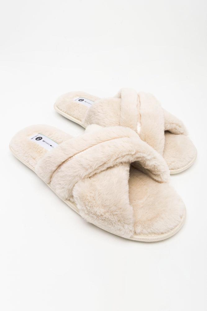 Chic Footwear Slipper Cream