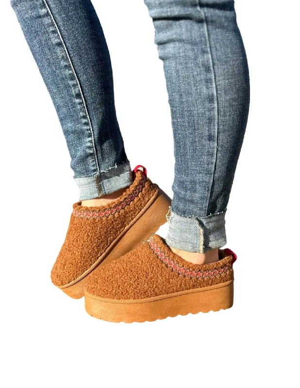 Budget-Friendly Shoes In The Morning Sherpa Slippers In Brown