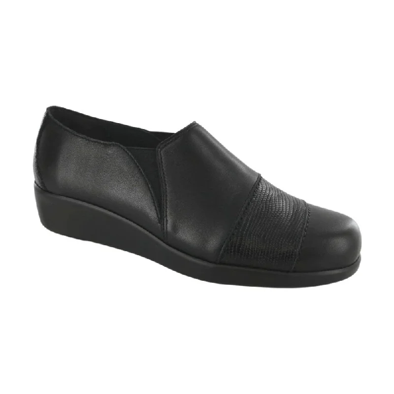 Modern Footwear SAS Women's Nora Slip On Loafer - Black/Lizard