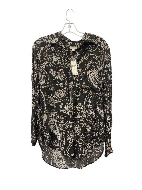 Soft Materials Top Long Sleeve By Pilcro In Grey, Size: Xs