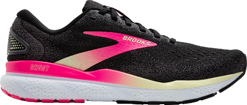 Breathable Mesh Sneakers Brooks Ghost 16 Womens Running Shoes - Black