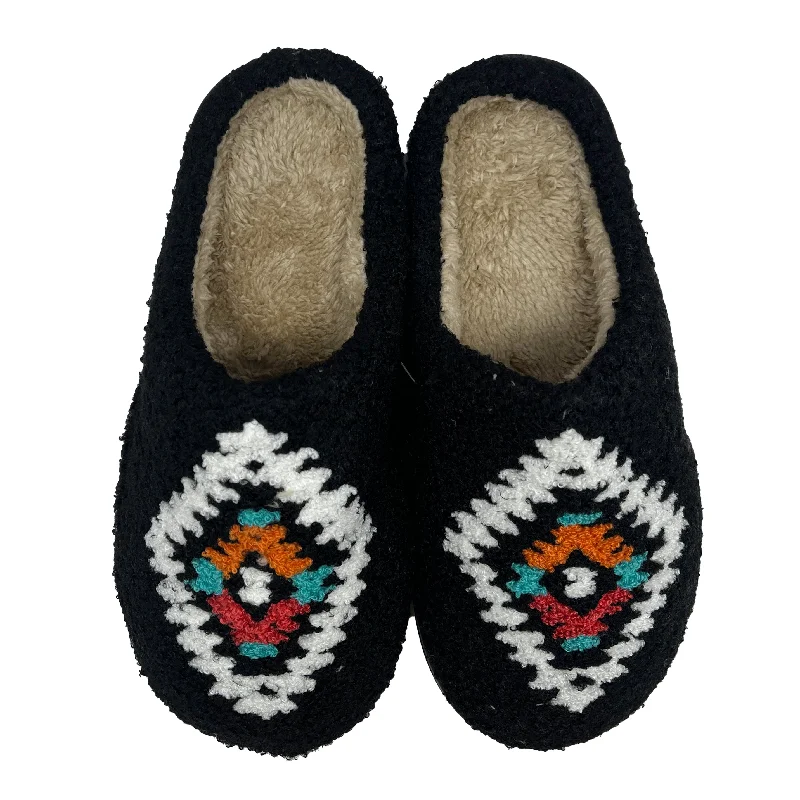 Stylish Outdoor Shoes SF-1120 Aztec Slippers Black