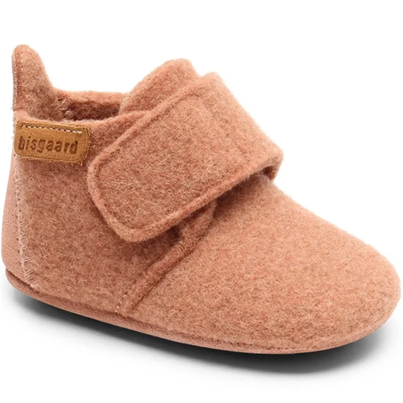 Trendy Walking Shoes Bisgaard Indoor Shoes Wool Rose