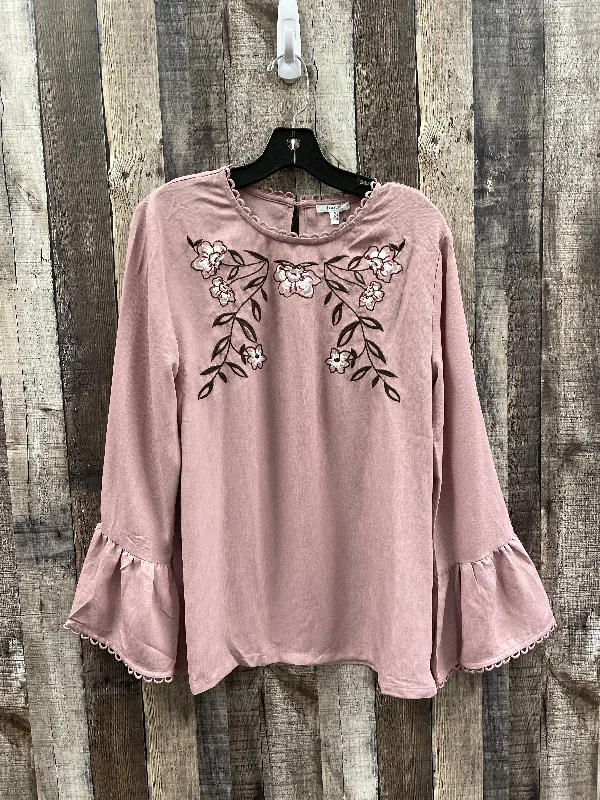 Versatile Pants Top Long Sleeve By Jodifl In Purple, Size: S