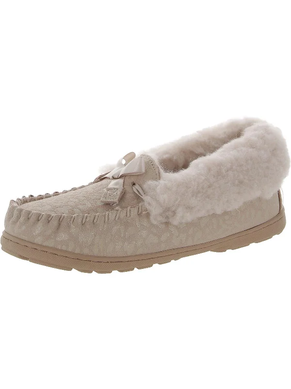 Durable Sneakers Indio Exotic Womens Suede Glitter Moccasin Slippers