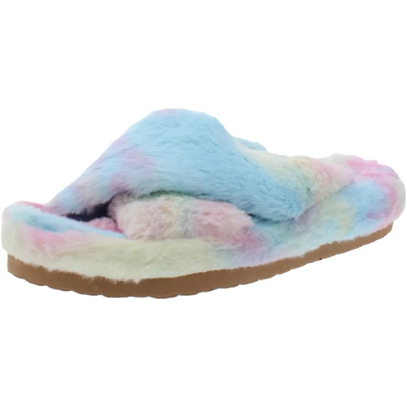 High-Performance Sneakers Franz Womens Slip On Faux Fur Slide Slippers