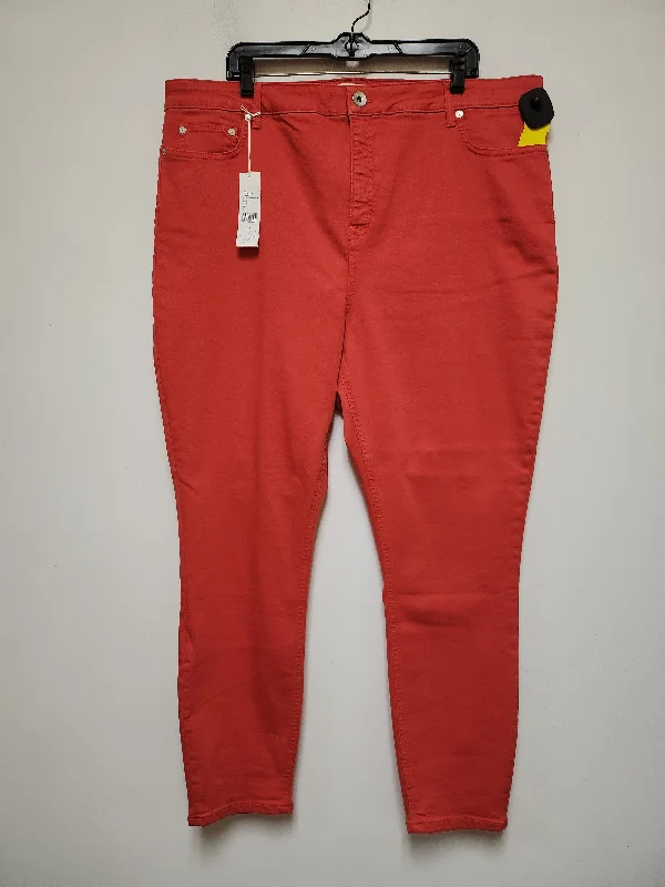 Athletic Gear Jeans Straight By Vineyard Vines In Red, Size: 14