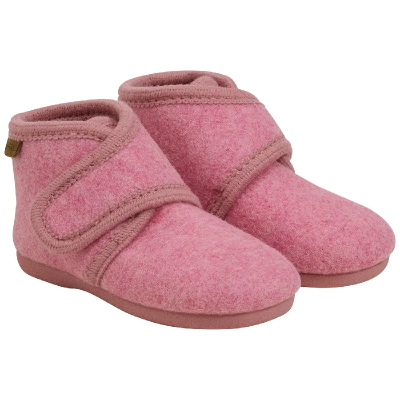 Plush Footwear En Fant Wild Rose Wool Booties Velcro