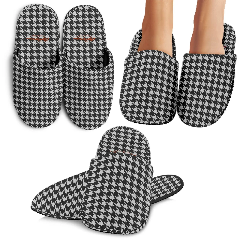 Wear-Resistant Sneakers BW Houndstooth Slipper