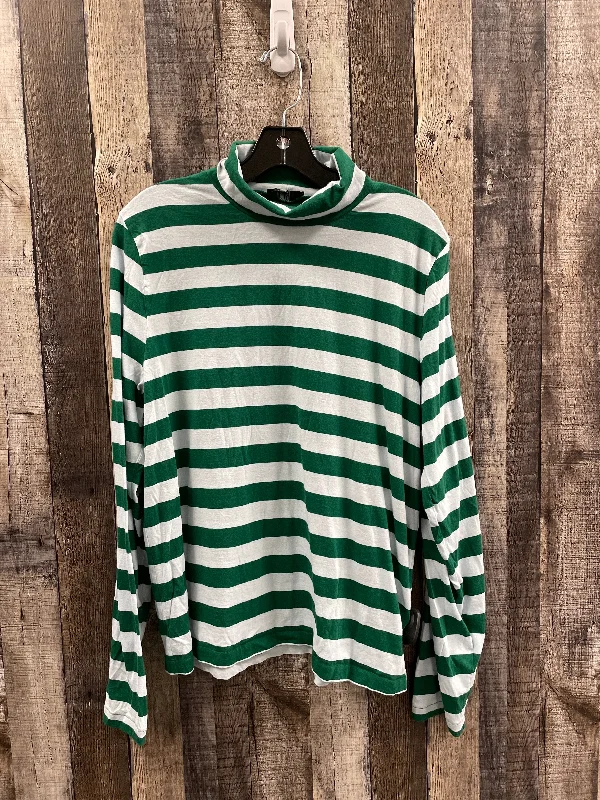 Lightweight Apparel Top Long Sleeve By J. Crew In Blue, Size: Xxl