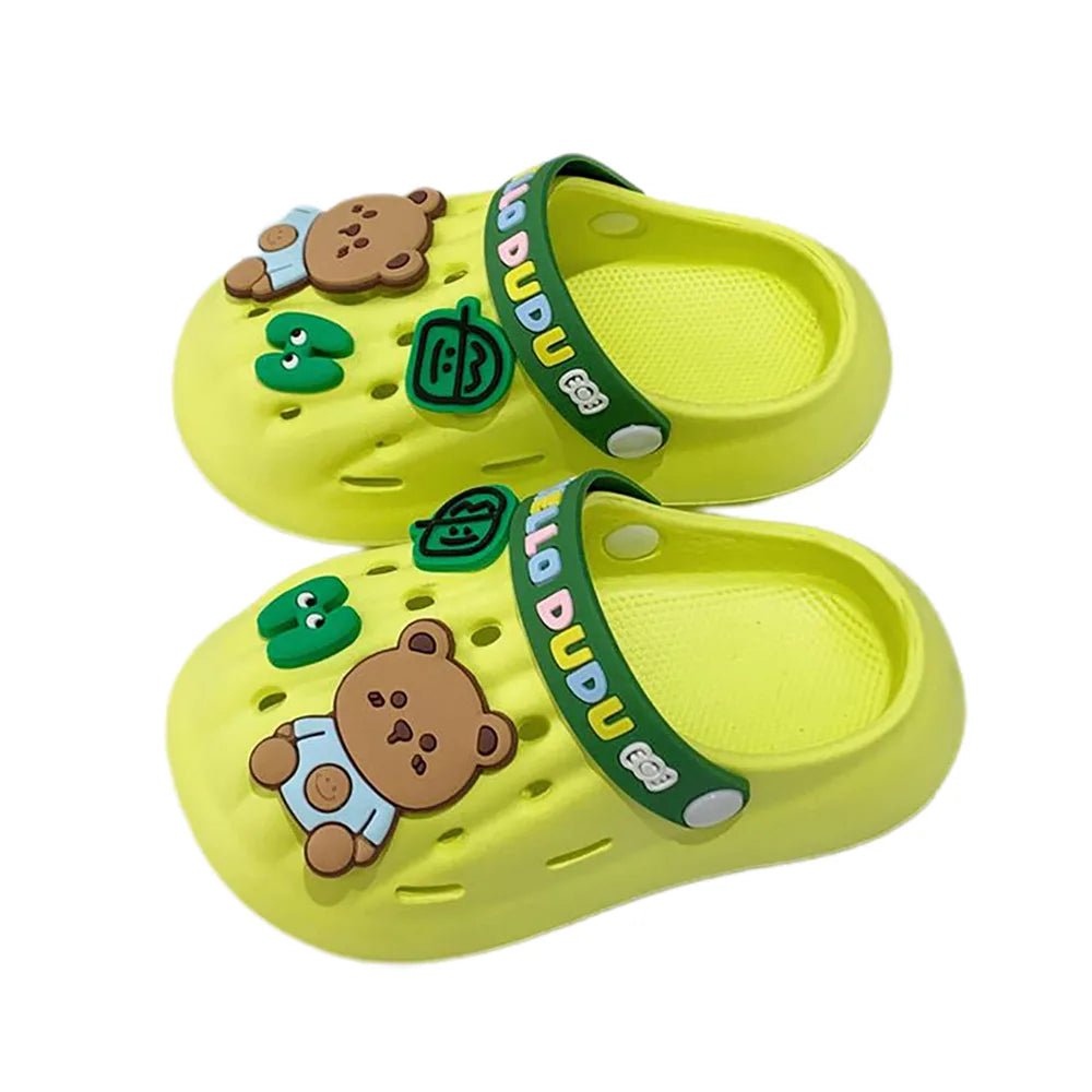 Cushioning Sneakers Green & Dark Green Big Bear Slip on Clogs, Summer/Monsoon/ Beach Footwear for Toddlers and Kids, Unisex Cushioning Sneakers Green & Dark Green Big Bear Slip on Clogs, Summer/Monsoon/ Beach Footwear for Toddlers and Kids, Unisex