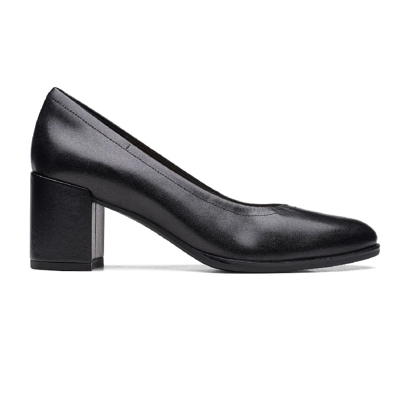 Elegant Footwear Womens - Freva 55 Court Black Leather