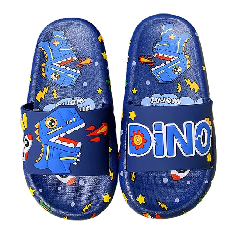 Fashionable Sneakers Dark Blue all over Dino theme Slip on Clogs, Summer/Monsoon all season Footwear for Toddlers & Kids Fashionable Sneakers Dark Blue all over Dino theme Slip on Clogs, Summer/Monsoon all season Footwear for Toddlers & Kids