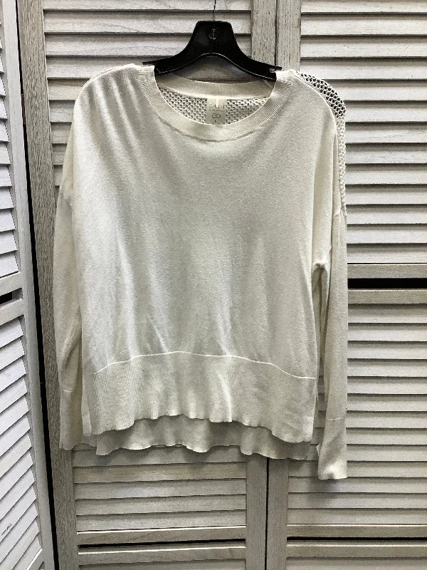 Light T-shirts Top Long Sleeve By Calia In White, Size: L