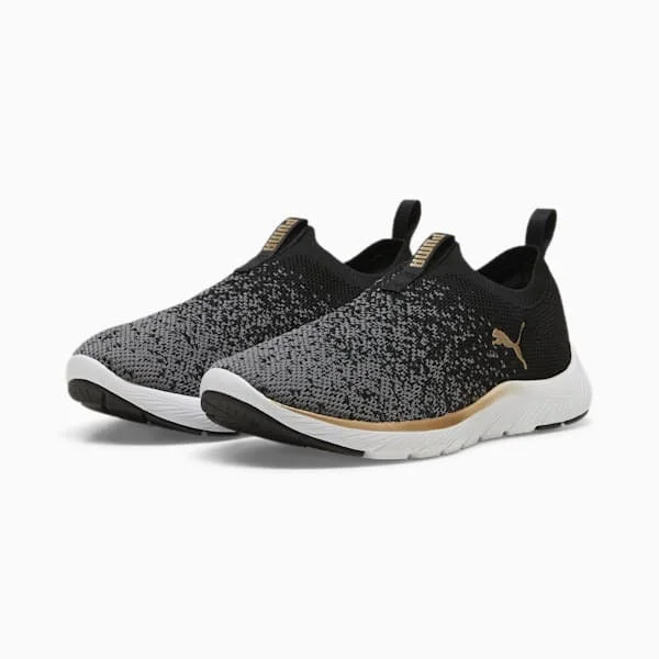 Relaxed Fit Shoes Puma Women Softride Remi Slip-On Knit Running Shoes