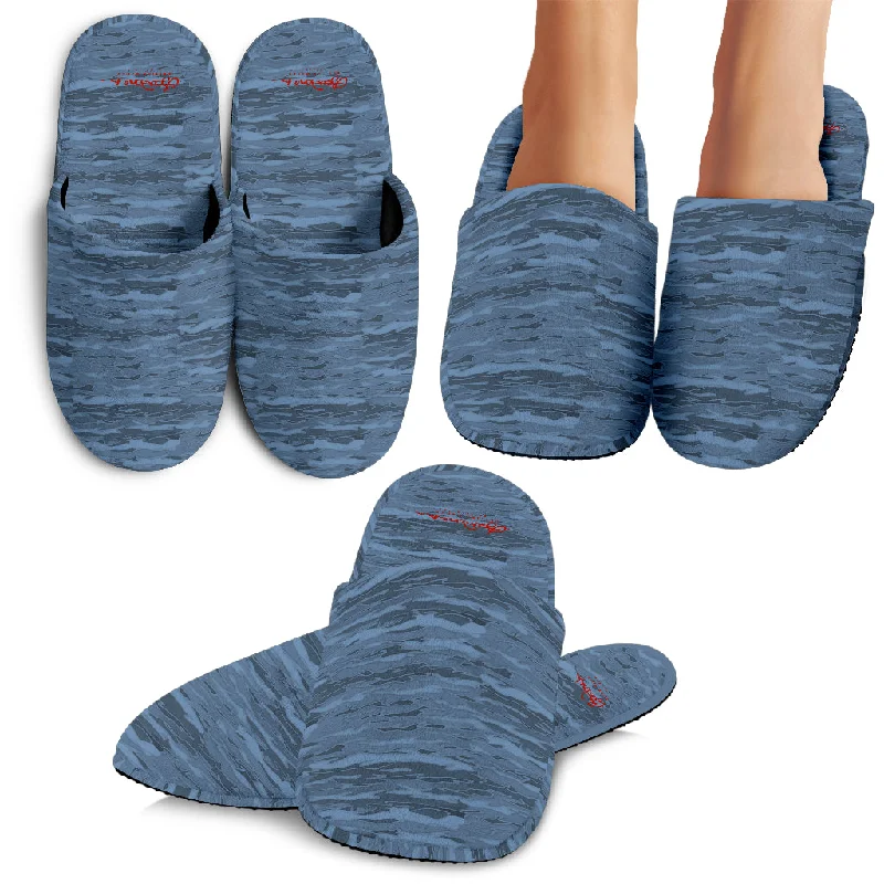 Slip-On Shoes Steel Blue Camouflage Lava Slipper