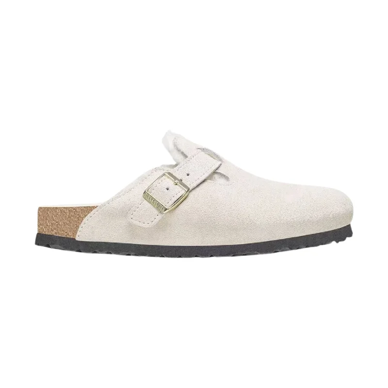 Travel-Friendly Shoes Birkenstock Boston Shearling - Antique White - ONLINE STORE CREDIT/EXCHANGE ONLY Travel-Friendly Shoes Birkenstock Boston Shearling - Antique White - ONLINE STORE CREDIT/EXCHANGE ONLY