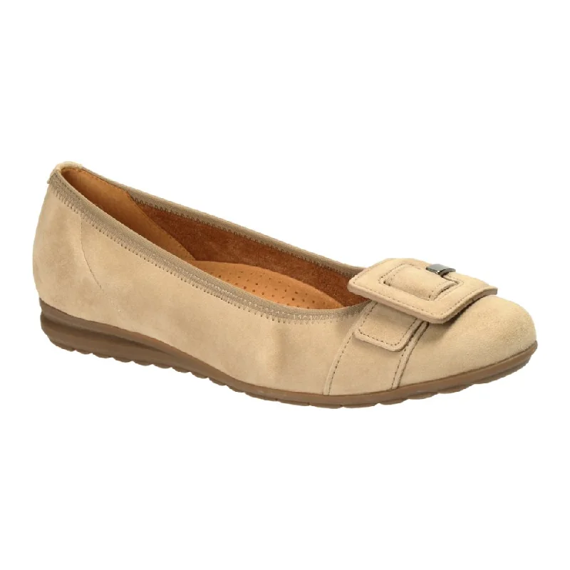 Arch Support Shoes Gabor Women's 32.626.40 Buckle Ballet Flat - Savanne