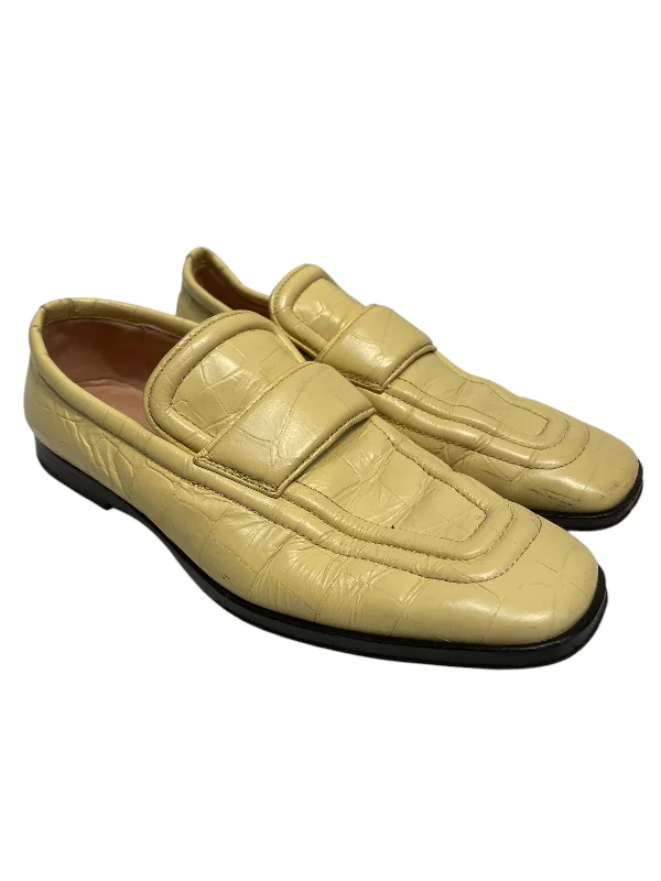 Stylish Loafers BOTTEGA VENETA/Loafers/EU 37.5/Animal Pattern/YEL/Bottega alligator laofer yello