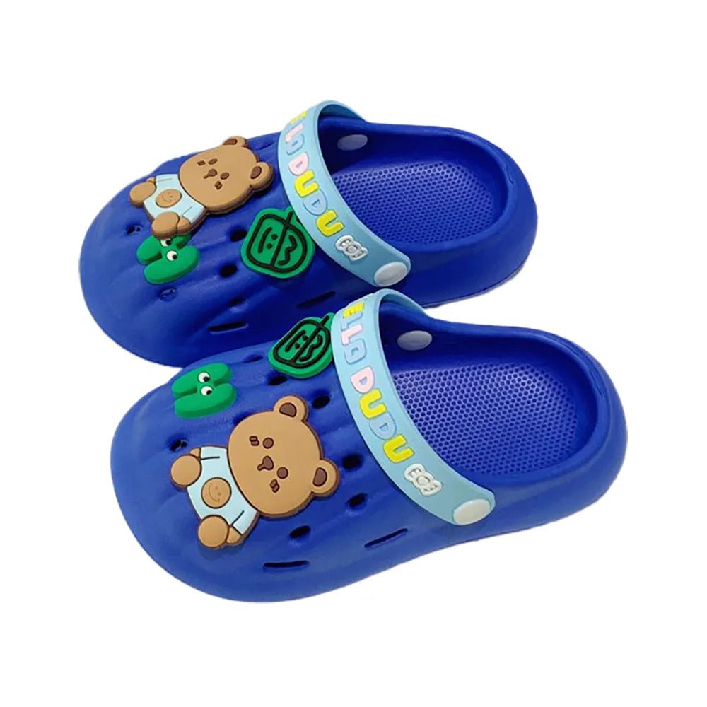 High-Quality Footwear Dark Blue & Light Blue Big Bear Slip on Clogs, Summer/Monsoon/ Beach Footwear for Toddlers and Kids, Unisex High-Quality Footwear Dark Blue & Light Blue Big Bear Slip on Clogs, Summer/Monsoon/ Beach Footwear for Toddlers and Kids, Unisex