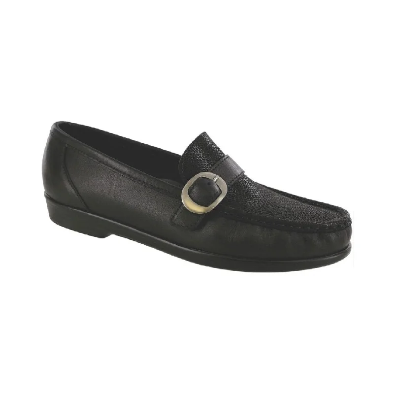 Relaxed Fit Shoes SAS Women's Lara Slip On Loafer - Black Marsh