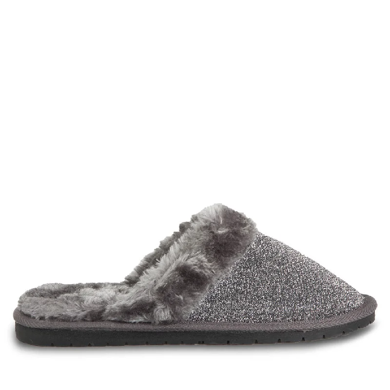 Breathable Shoes Hounds Women's Frosted Memory Foam Scuffs - Silver
