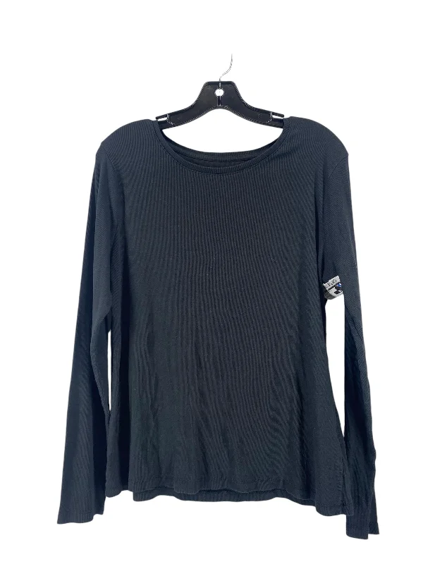Classic Pieces Top Long Sleeve Basic By A New Day In Black, Size: Xl