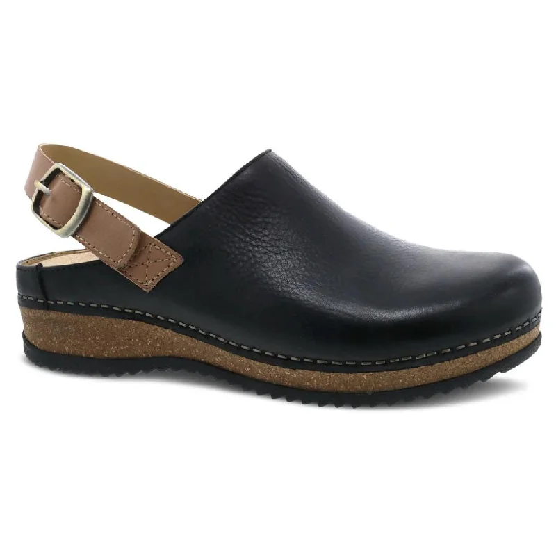 Lightweight Breathable Shoes Dansko Merrin Black Waxy Milled Mule (Women's)