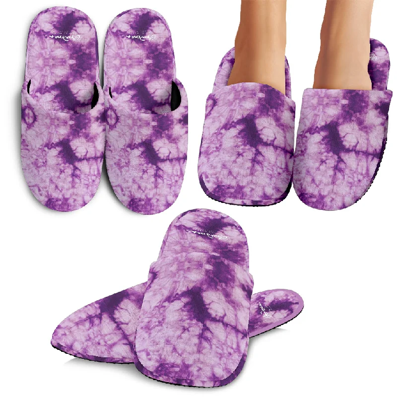 Stylish Comfort Shoes Purple Tie Dye Slipper