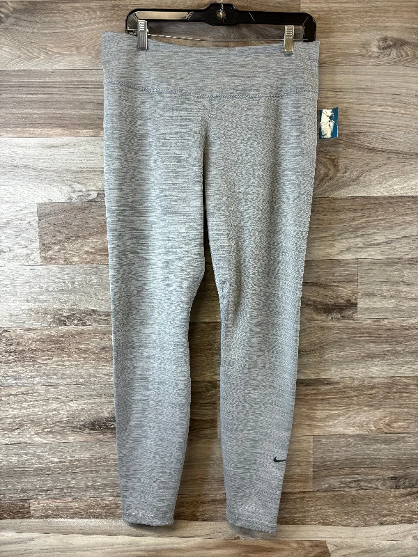 Urban Style Athletic Leggings By Nike Apparel In Grey, Size: Xl