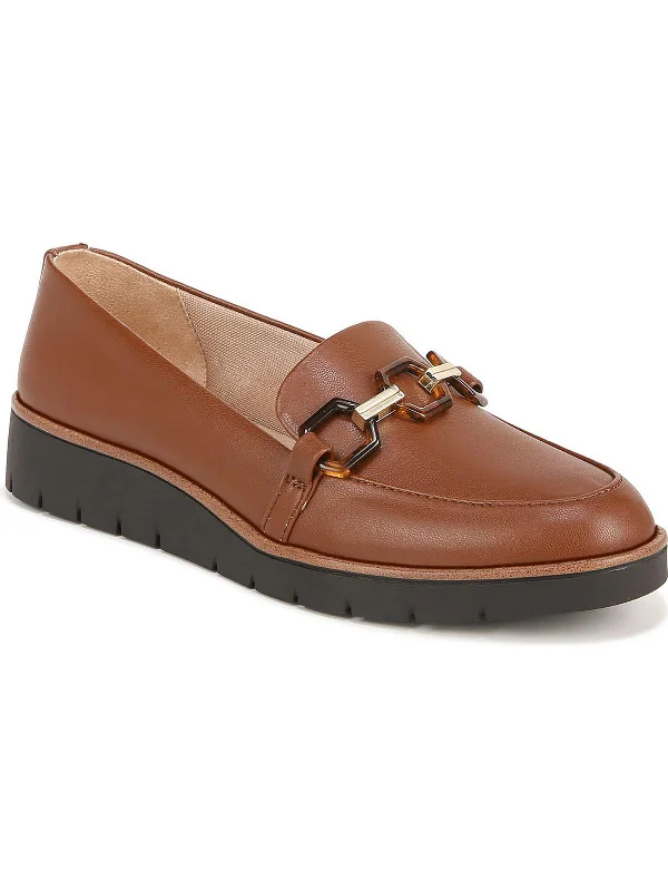 Premium Sneakers Optimist Womens Faux Leather Padded Insole Loafers