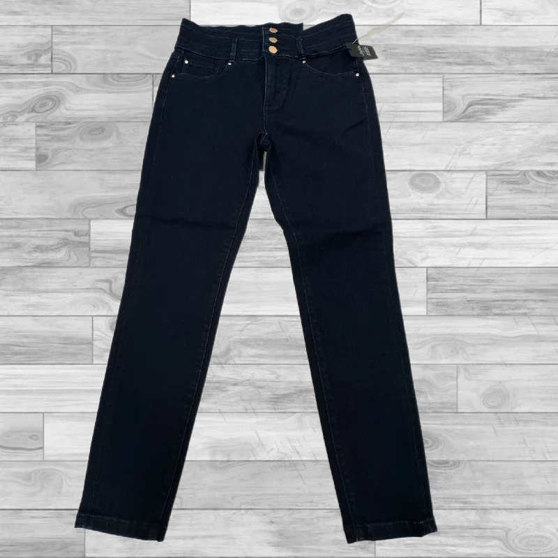 Comfortable Wearables Jeans Skinny By Ann Taylor In Blue Denim, Size: 8p