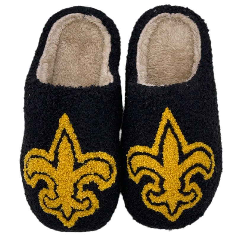 Ultra-Fashion Sneakers SF-1120 Fleur De Li Slippers Black