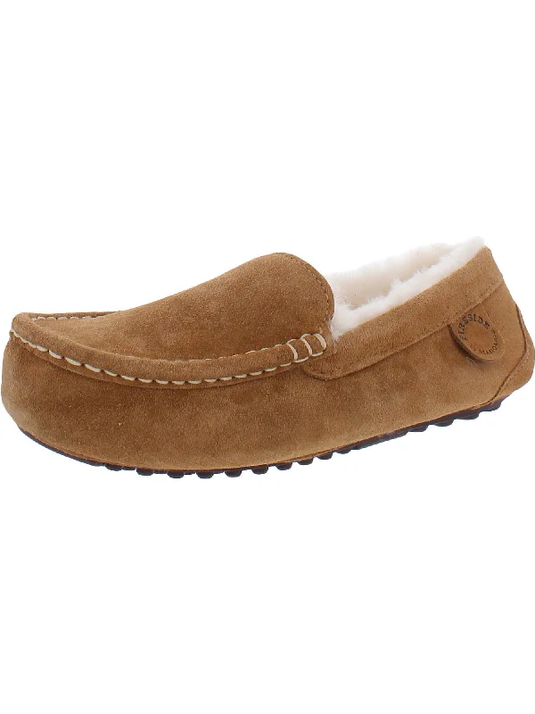 Ergonomic Shoes Womens Leather Australian Shearling Lined Moccasin Slippers