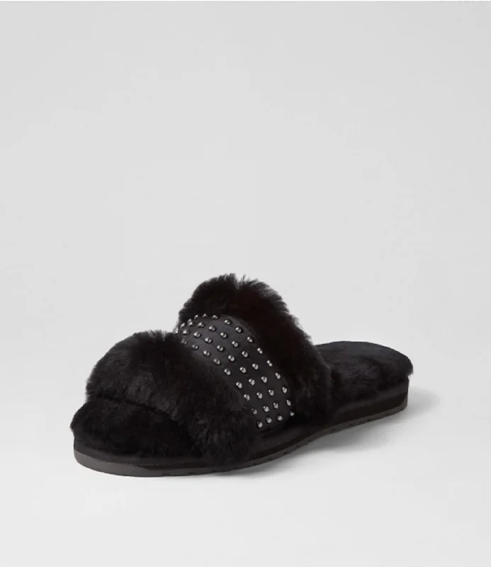 Stylish Outdoor Shoes Women's Ivy Slippers In Black
