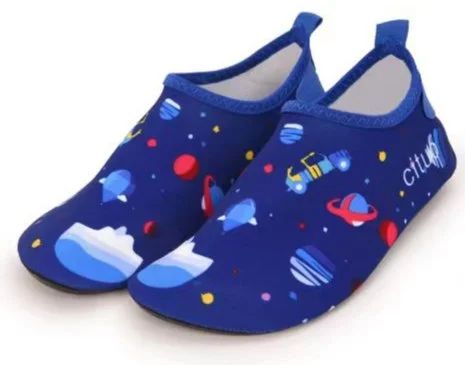 Long-Lasting Shoes Blue Space Non-Slip Quick Dry Beach Shoes Kids