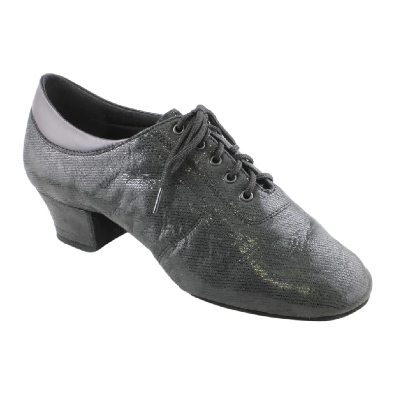 Plush Footwear Practice Dance Shoes, 1205 Flexi, Leather Black Jeans