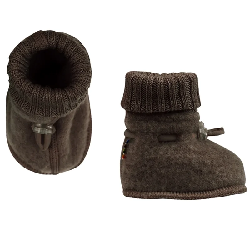 Cozy Walking Shoes Joha Wool Dark Bark Futter