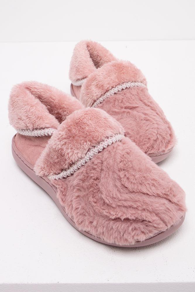 High-Performance Sneakers Plush Fur Slipper Pink