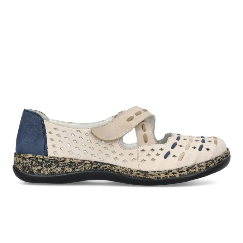 Trendy Footwear Rieker Women's Daisy 46378-90 - Chalk/Ginger/Jeans
