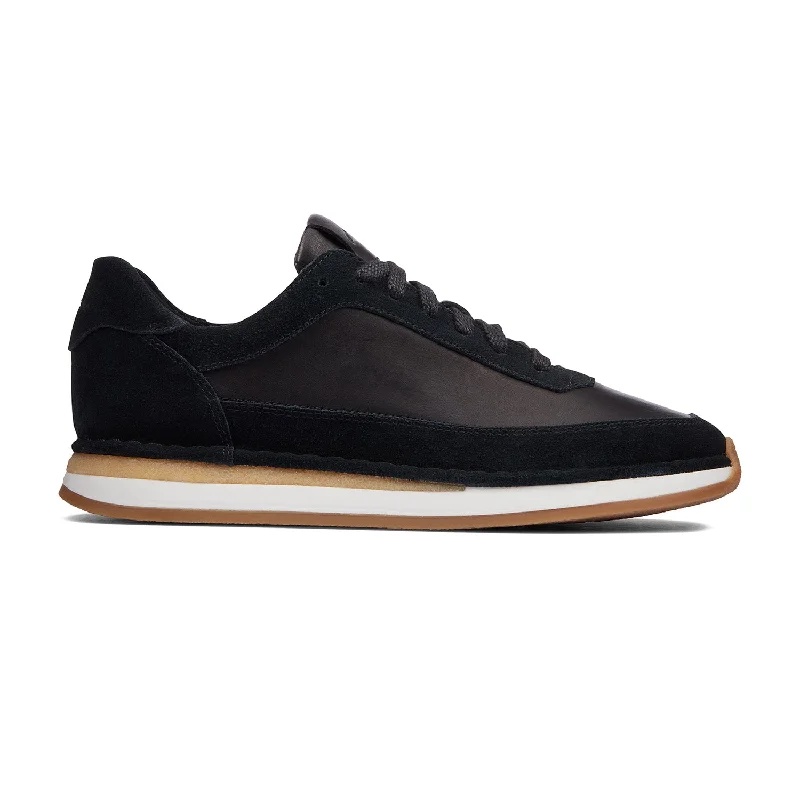 Durable Sneakers Womens - CraftRun Lace Black Combi Sde