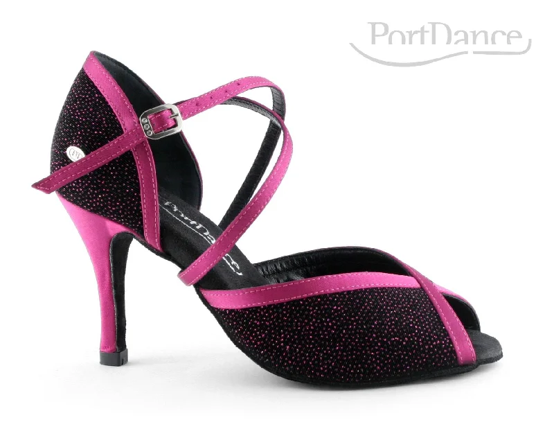 Slip-On Shoes PortDance PD500 Fashion Black Fuchsia