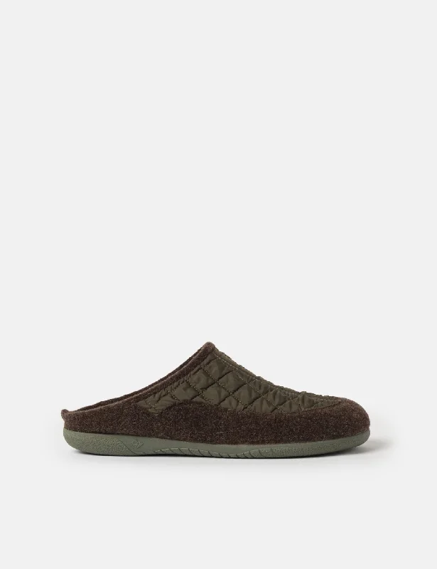 Comfortable Boots Gurus Cadiz Room Shoes Slippers - Olive Green