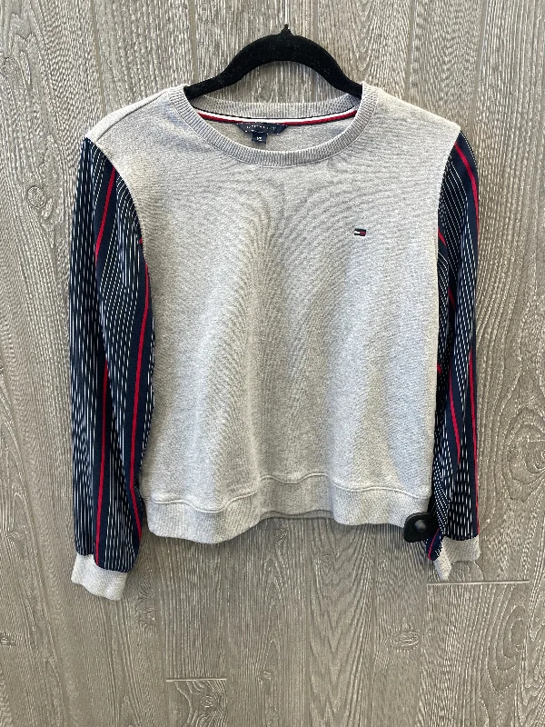 Flexible Casuals Top Long Sleeve By Tommy Hilfiger In Grey, Size: Sp