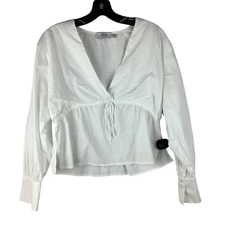 Comfy Outerwear Top Long Sleeve By Greylin In White, Size: S