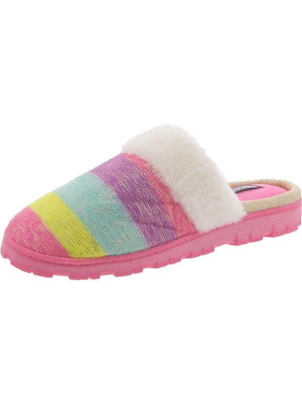 Water-Resistant Sneakers Womens Faux Fur Cozy Slide Slippers
