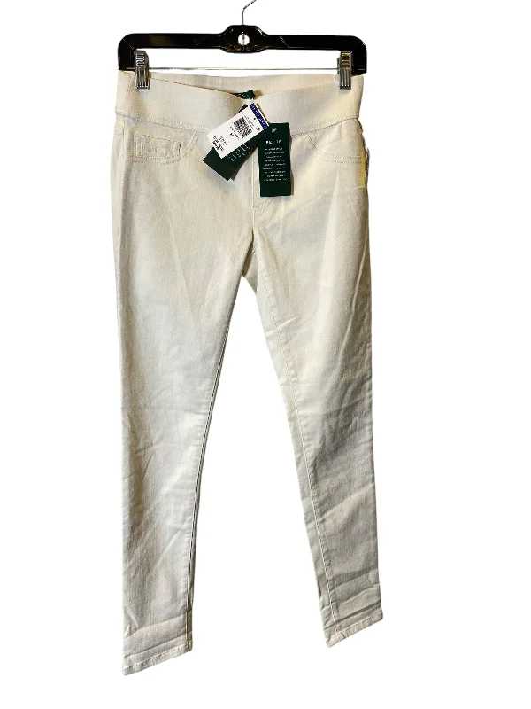 Urban Wear Jeans Jeggings By Lauren By Ralph Lauren In Cream, Size: 2